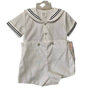 Vintage Kids Deadstock Nautical Sailor Outfit 12-18 Months